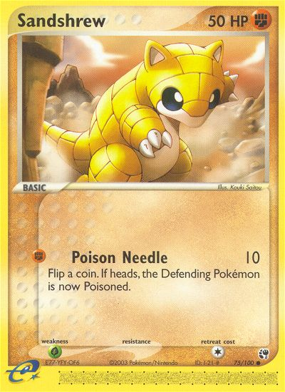 Sandshrew (75/100) [EX: Sandstorm] | The Gaming-Verse