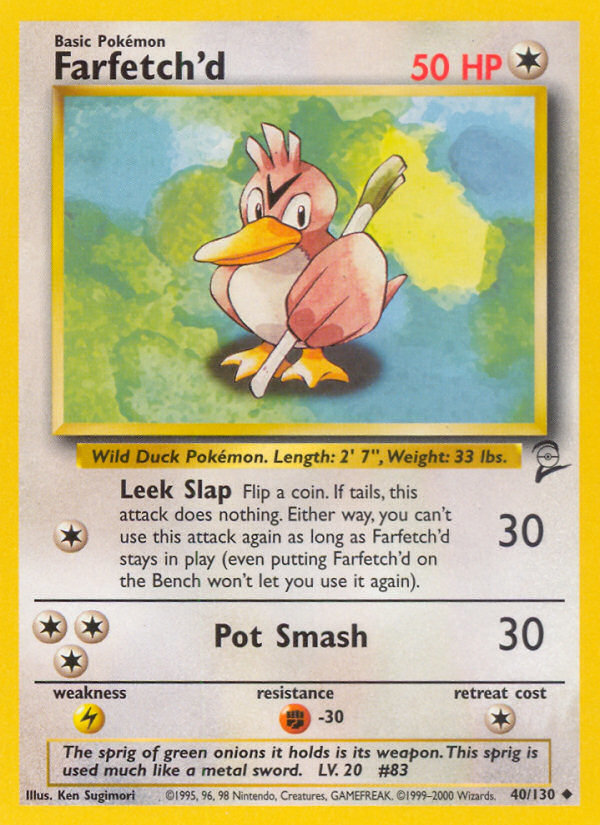 Farfetch'd (40/130) [Base Set 2] | The Gaming-Verse