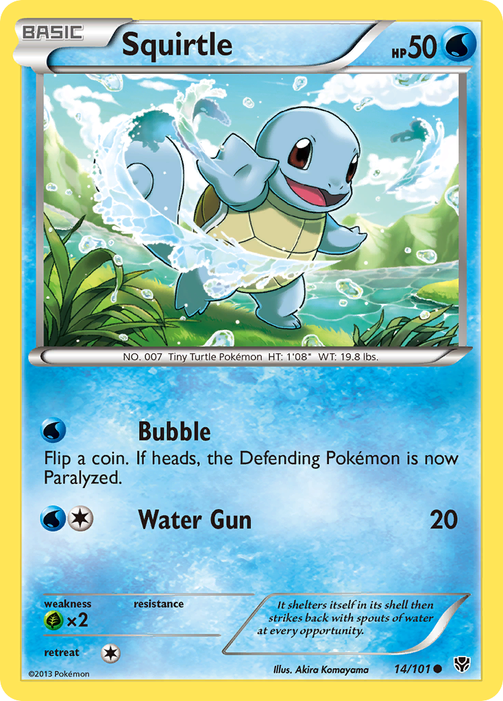 Squirtle (14/101) [Black & White: Plasma Blast] | The Gaming-Verse