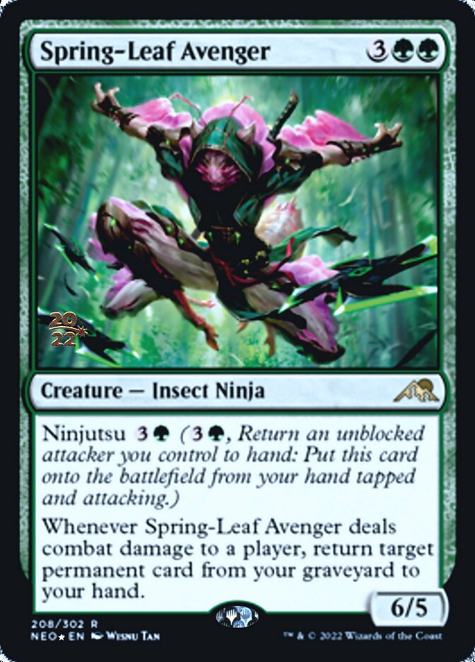 Spring-Leaf Avenger [Kamigawa: Neon Dynasty Prerelease Promos] | The Gaming-Verse