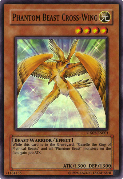 Phantom Beast Cross-Wing [GX02-EN001] Super Rare | The Gaming-Verse