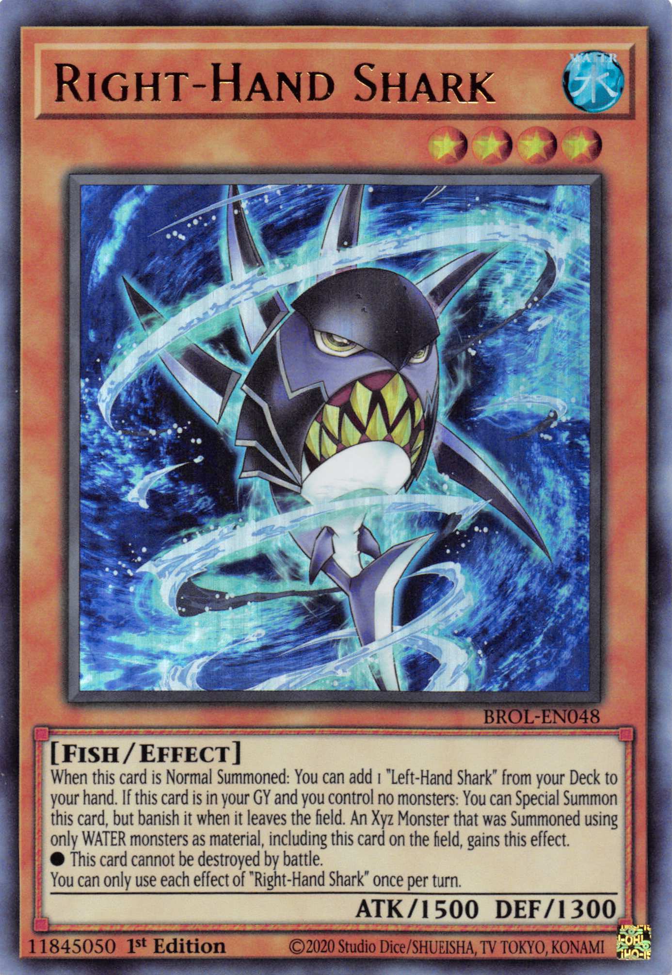 Right-Hand Shark [BROL-EN048] Ultra Rare | The Gaming-Verse