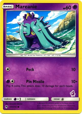 Mareanie (105/214) (Mewtwo Deck) [Battle Academy 2020] | The Gaming-Verse