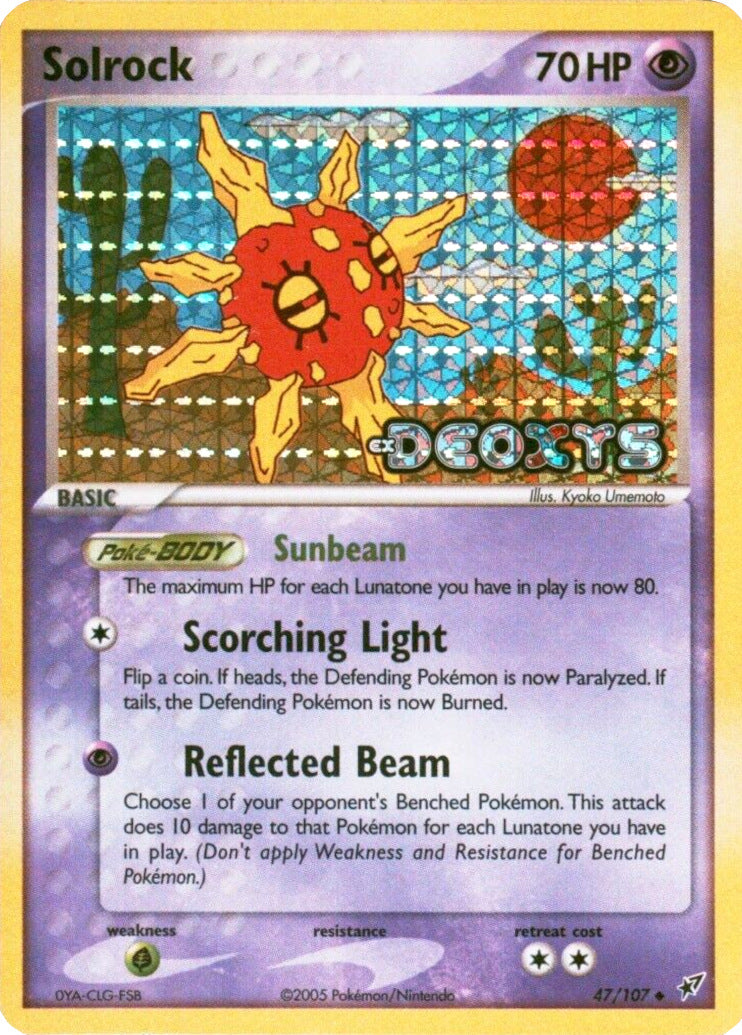 Solrock (47/107) (Stamped) [EX: Deoxys] | The Gaming-Verse