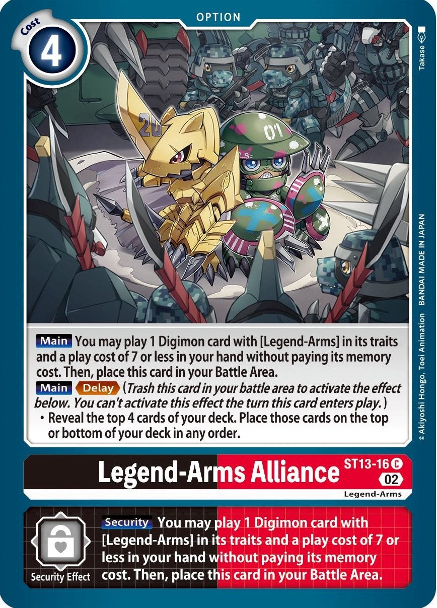 Legend-Arms Alliance [ST13-16] [Starter Deck: Ragnaloardmon] | The Gaming-Verse