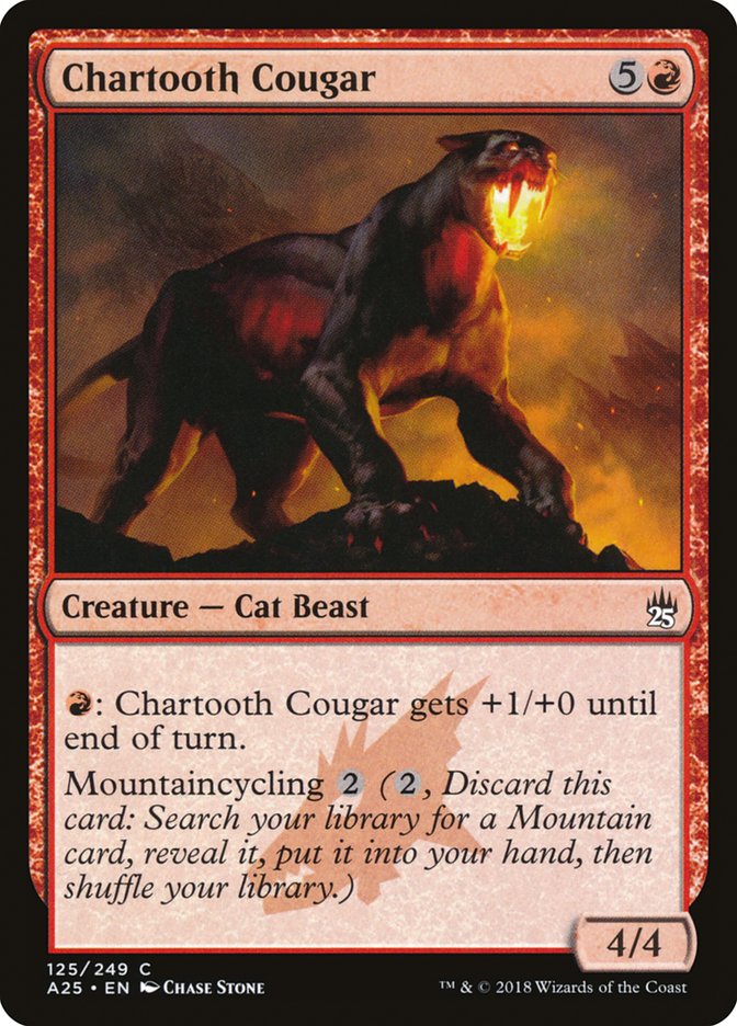 Chartooth Cougar [Masters 25] | The Gaming-Verse