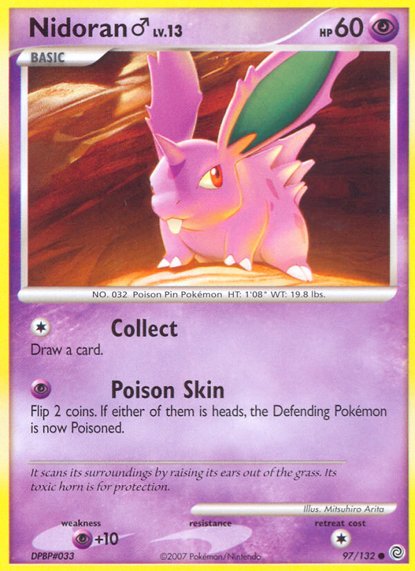 Nidoran (97/132) (Male) [Diamond & Pearl: Secret Wonders] | The Gaming-Verse