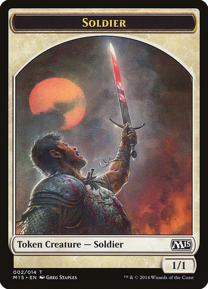 Soldier [Magic 2015 Tokens] | The Gaming-Verse