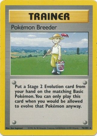 Pokemon Breeder (76/102) [Base Set Unlimited] | The Gaming-Verse