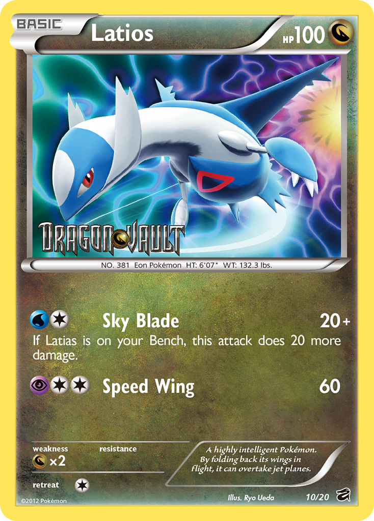 Latios (10/20) (Blister Exclusive) [Black & White: Dragon Vault] | The Gaming-Verse