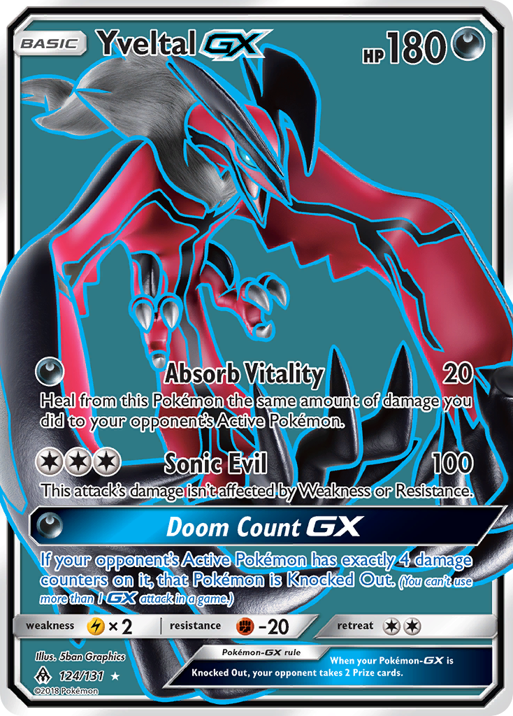 Yveltal GX (124/131) [Sun & Moon: Forbidden Light] | The Gaming-Verse