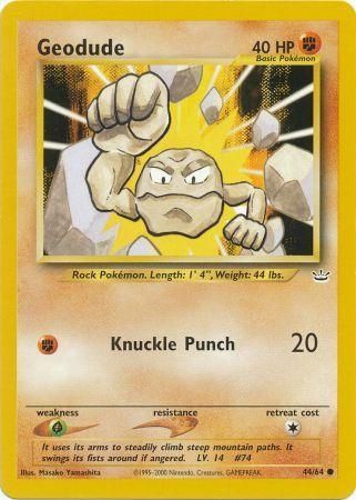 Geodude (44/64) [Neo Revelation Unlimited] | The Gaming-Verse