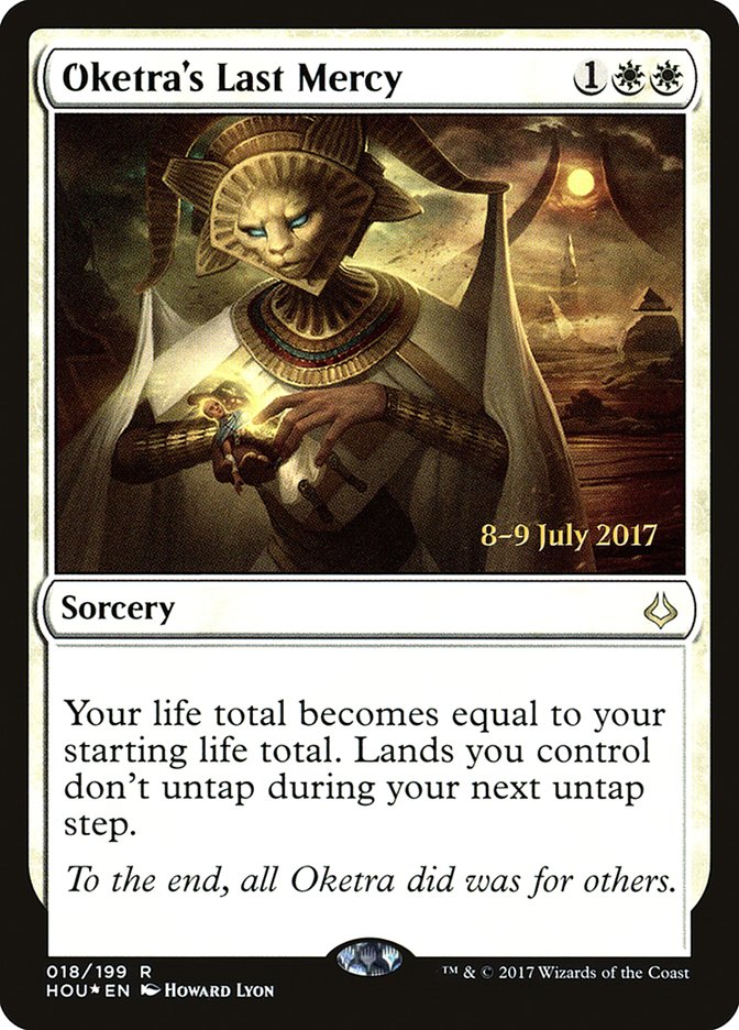 Oketra's Last Mercy  (Prerelease) [Hour of Devastation Prerelease Promos] | The Gaming-Verse