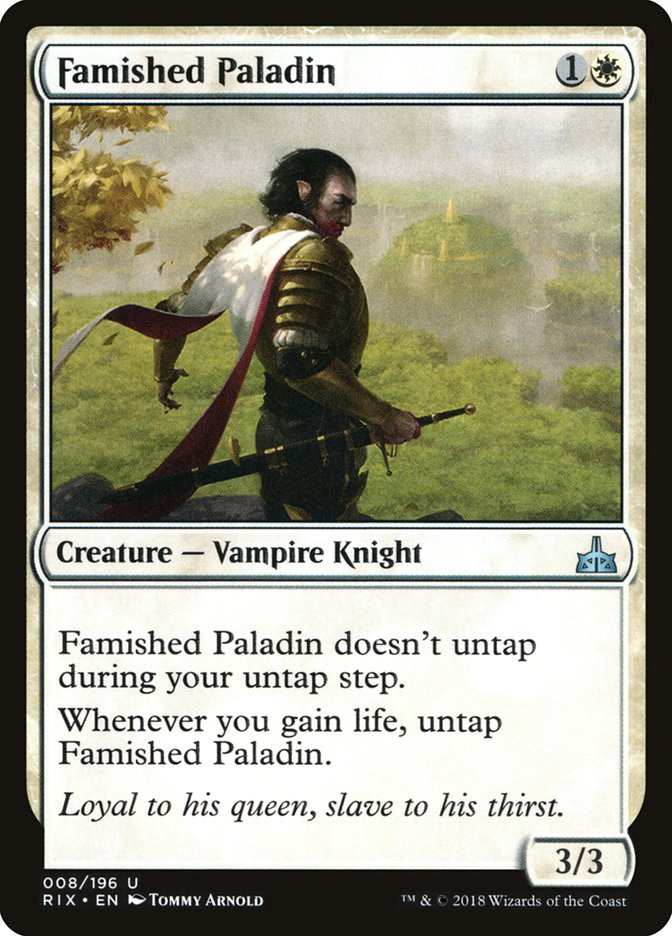 Famished Paladin [Rivals of Ixalan] | The Gaming-Verse