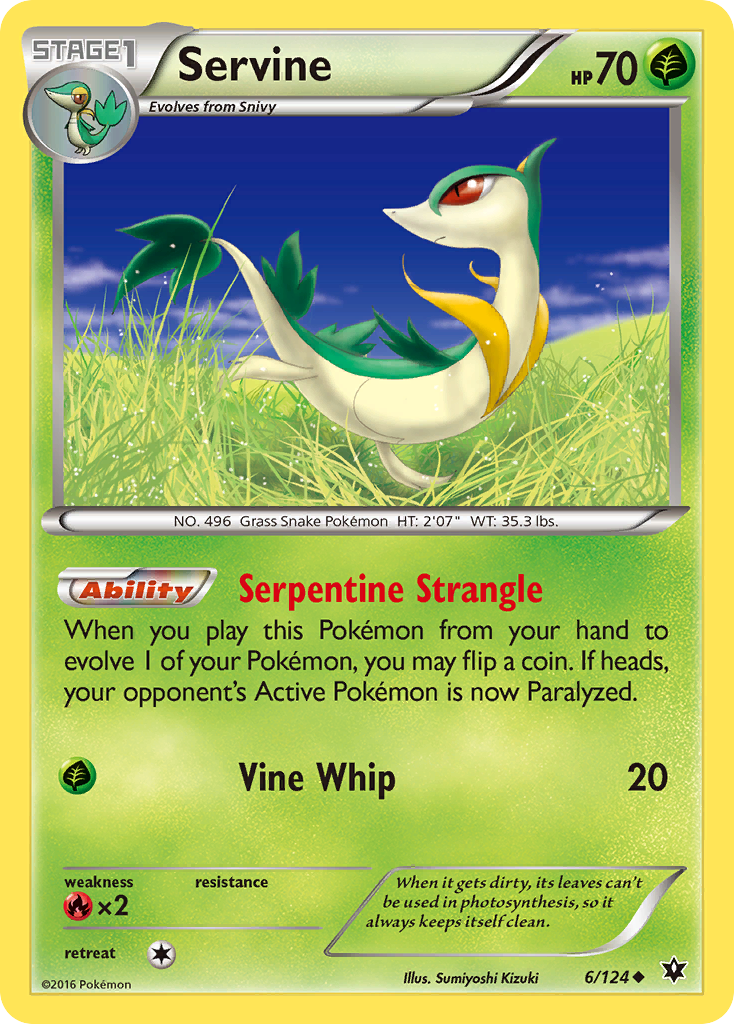 Servine (6/124) [XY: Fates Collide] | The Gaming-Verse