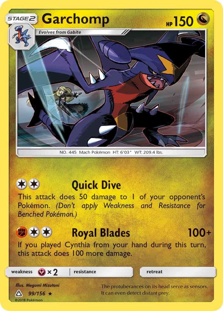 Garchomp (99/156) (Cracked Ice Holo) (Theme Deck Exclusive) [Sun & Moon: Ultra Prism] | The Gaming-Verse