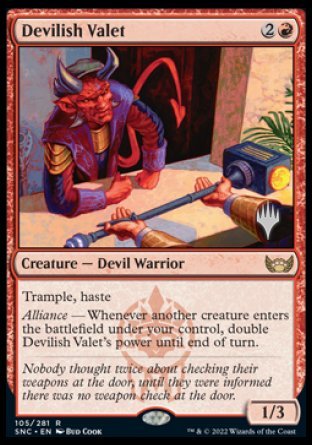 Devilish Valet (Promo Pack) [Streets of New Capenna Promos] | The Gaming-Verse