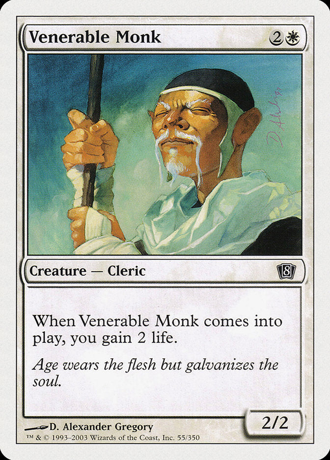 Venerable Monk [Eighth Edition] | The Gaming-Verse