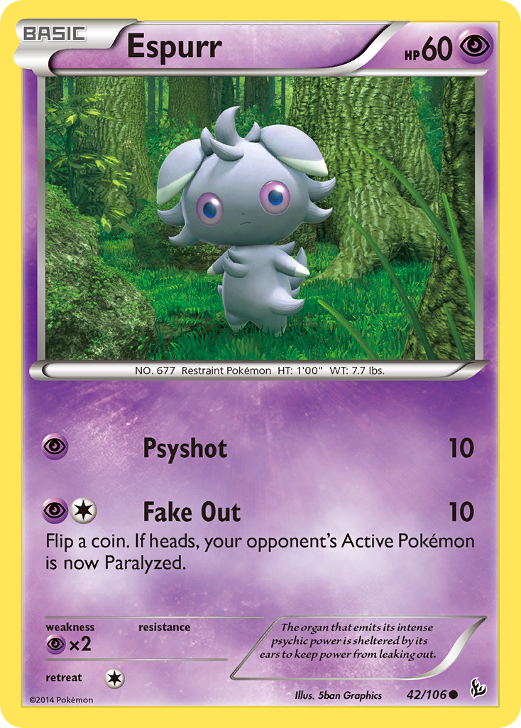 Espurr (42/106) [XY: Flashfire] | The Gaming-Verse