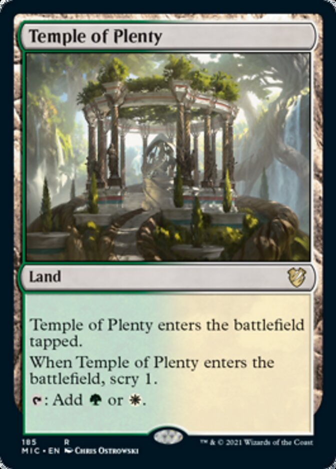 Temple of Plenty [Innistrad: Midnight Hunt Commander] | The Gaming-Verse