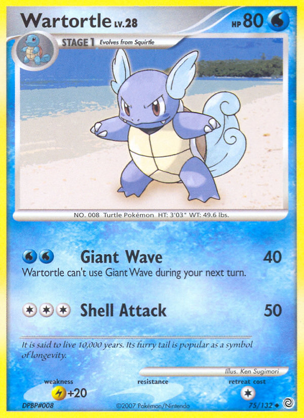 Wartortle (75/132) [Diamond & Pearl: Secret Wonders] | The Gaming-Verse