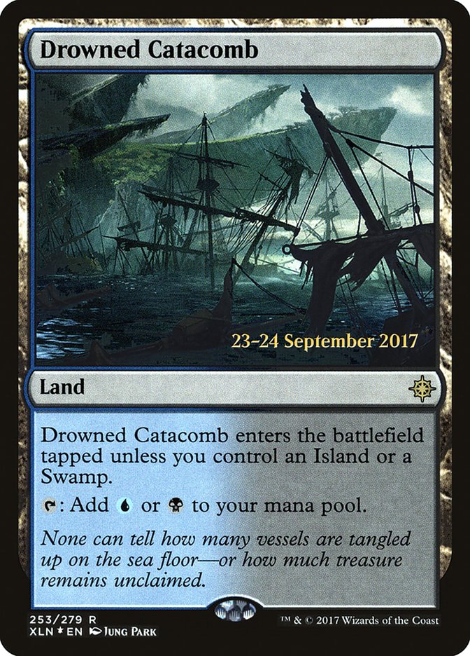 Drowned Catacomb  (Prerelease) [Ixalan Prerelease Promos] | The Gaming-Verse