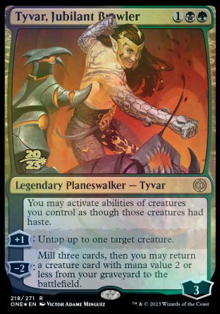 Tyvar, Jubilant Brawler [Phyrexia: All Will Be One Prerelease Promos] | The Gaming-Verse