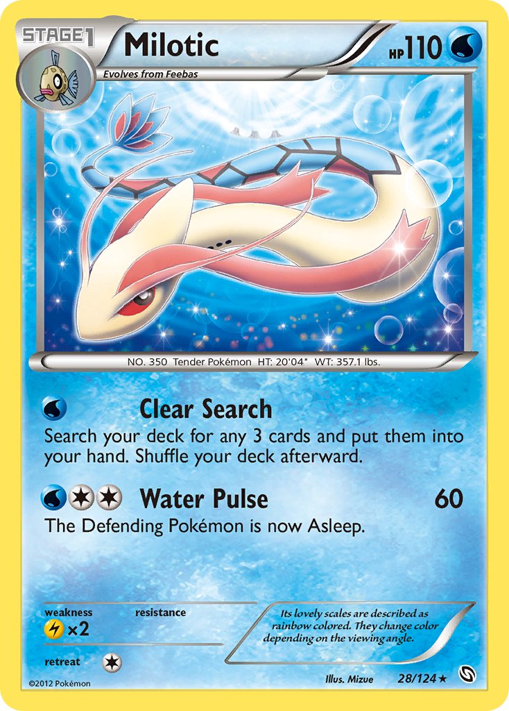 Milotic (28/124) (Theme Deck Exclusive) [Black & White: Dragons Exalted] | The Gaming-Verse