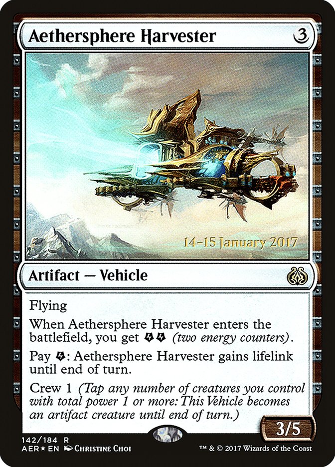 Aethersphere Harvester  [Aether Revolt Prerelease Promos] | The Gaming-Verse