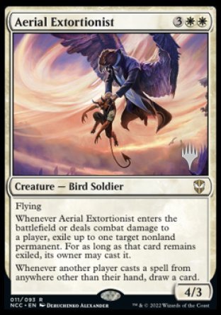 Aerial Extortionist (Promo Pack) [Streets of New Capenna Commander Promos] | The Gaming-Verse