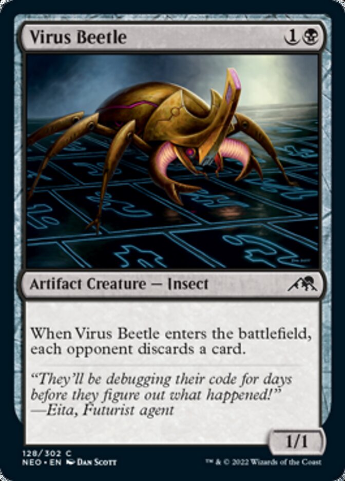 Virus Beetle [Kamigawa: Neon Dynasty] | The Gaming-Verse