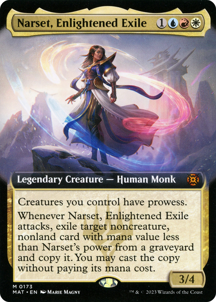 Narset, Enlightened Exile (Extended Art) [March of the Machine: The Aftermath] | The Gaming-Verse