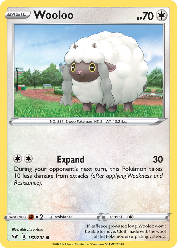 Wooloo (152/202) [Sword & Shield: Base Set] | The Gaming-Verse