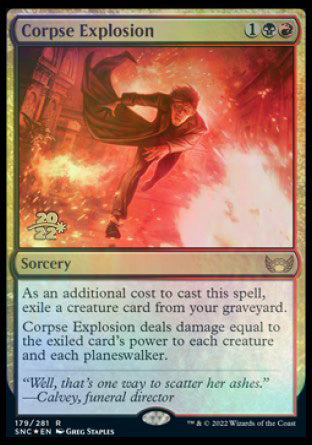 Corpse Explosion [Streets of New Capenna Prerelease Promos] | The Gaming-Verse