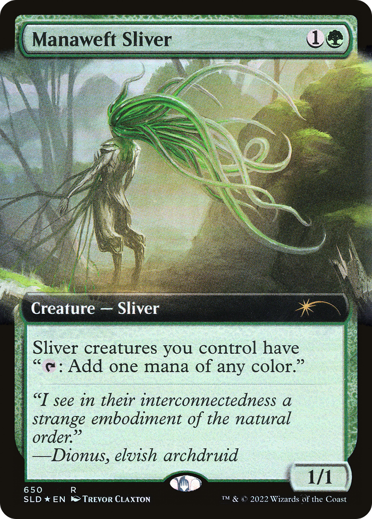 Manaweft Sliver (Extended Art) [Secret Lair Drop Promos] | The Gaming-Verse