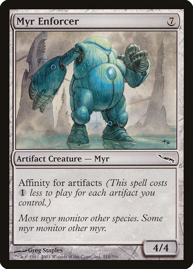 Myr Enforcer [Mirrodin] | The Gaming-Verse