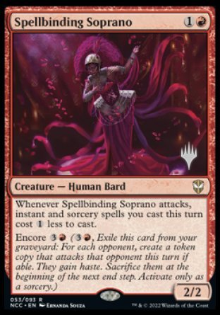 Spellbinding Soprano (Promo Pack) [Streets of New Capenna Commander Promos] | The Gaming-Verse