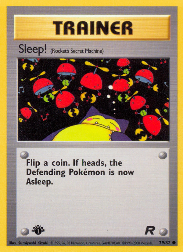 Sleep! (79/82) [Team Rocket 1st Edition] | The Gaming-Verse