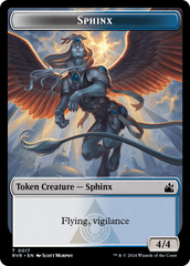 Bird // Sphinx Double-Sided Token [Ravnica Remastered Tokens] | The Gaming-Verse