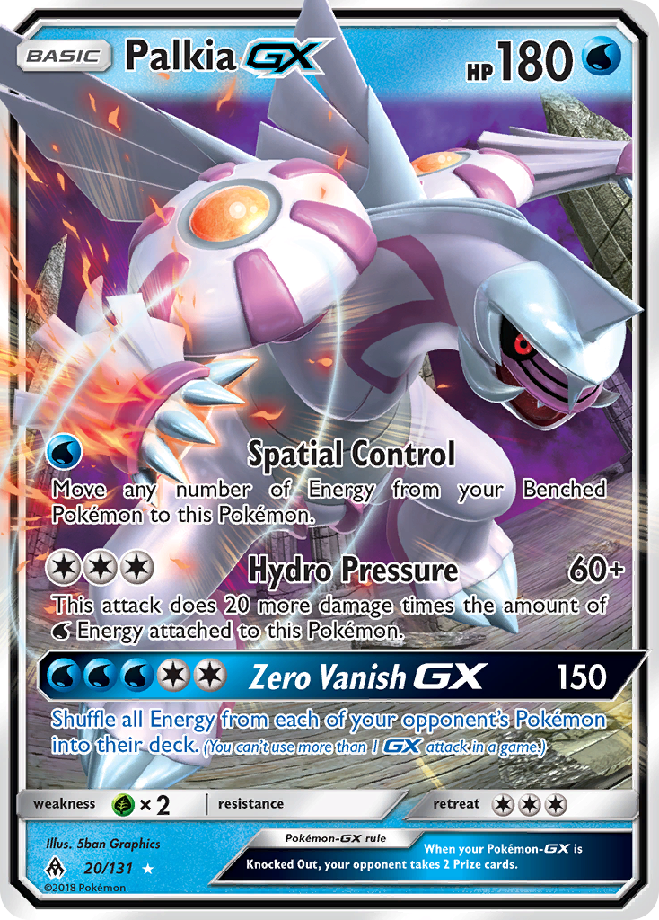 Palkia GX (20/131) [Sun & Moon: Forbidden Light] | The Gaming-Verse