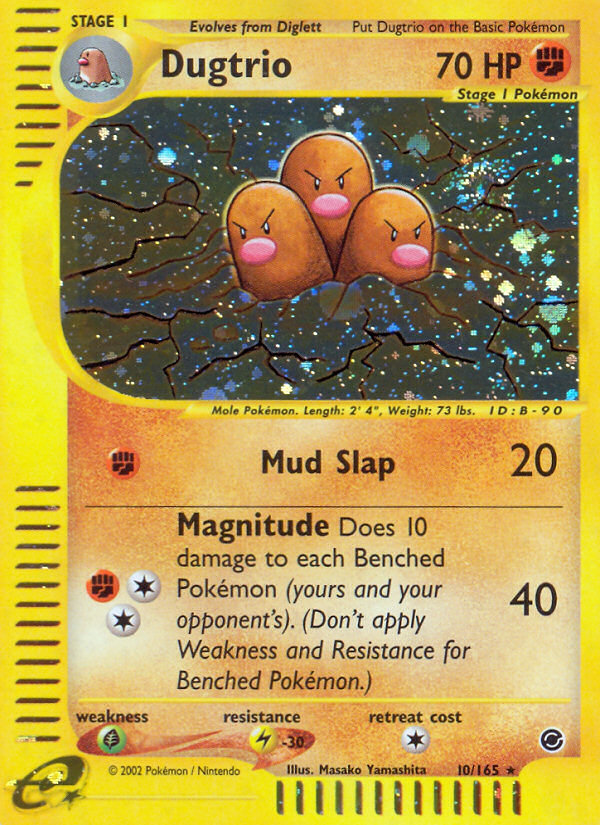 Dugtrio (10/165) [Expedition: Base Set] | The Gaming-Verse