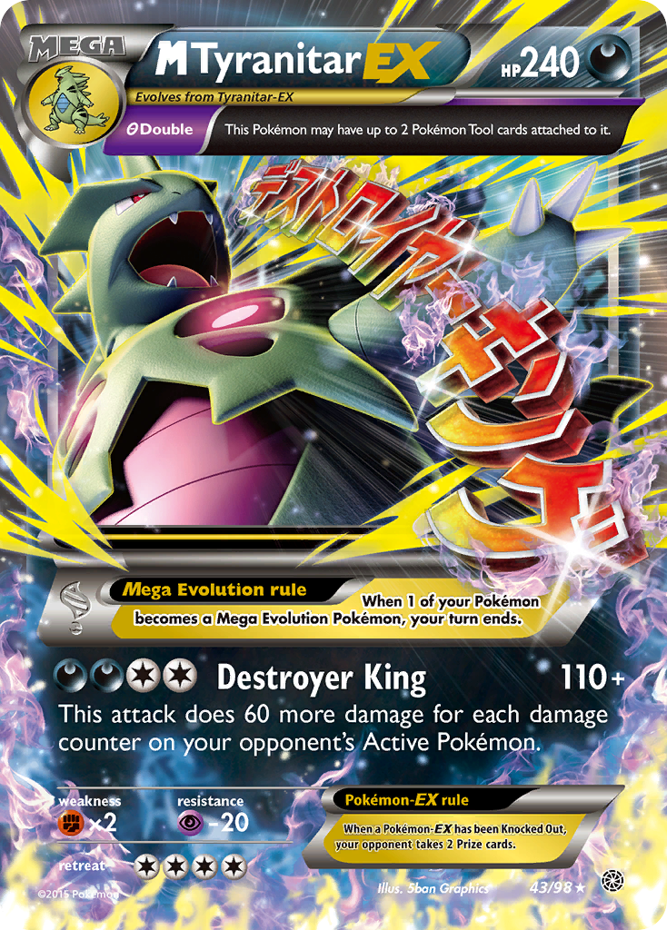 M Tyranitar EX (43/98) [XY: Ancient Origins] | The Gaming-Verse