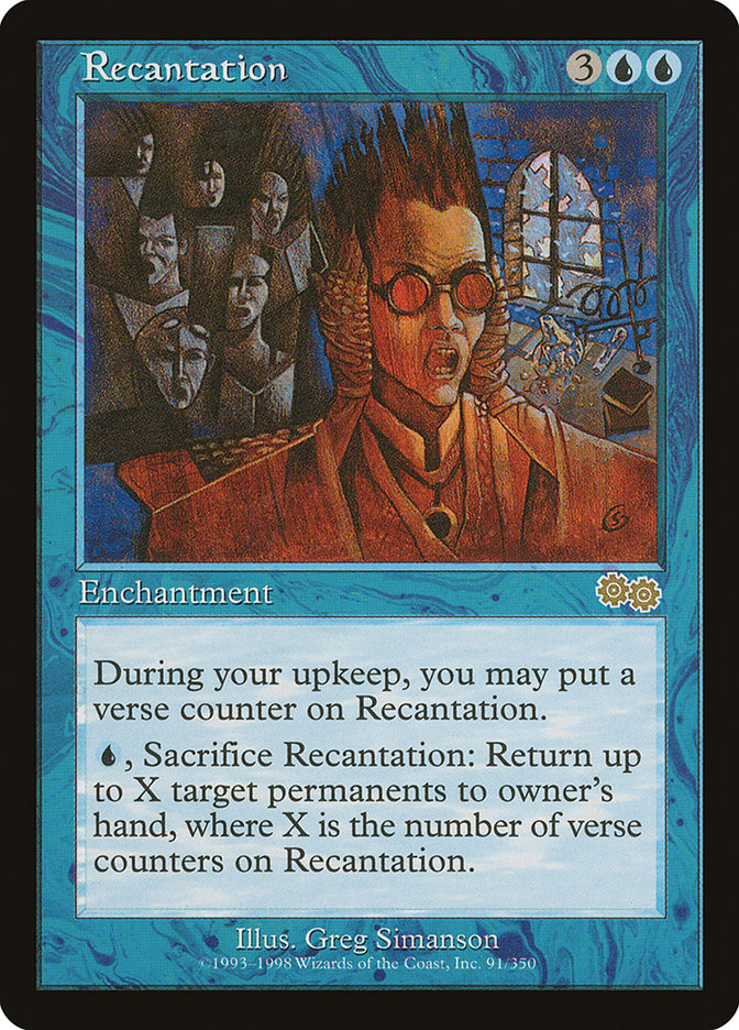 Recantation [Urza's Saga] | The Gaming-Verse