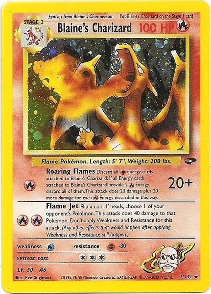 Blaine's Charizard (2/132) [Gym Challenge Unlimited] | The Gaming-Verse