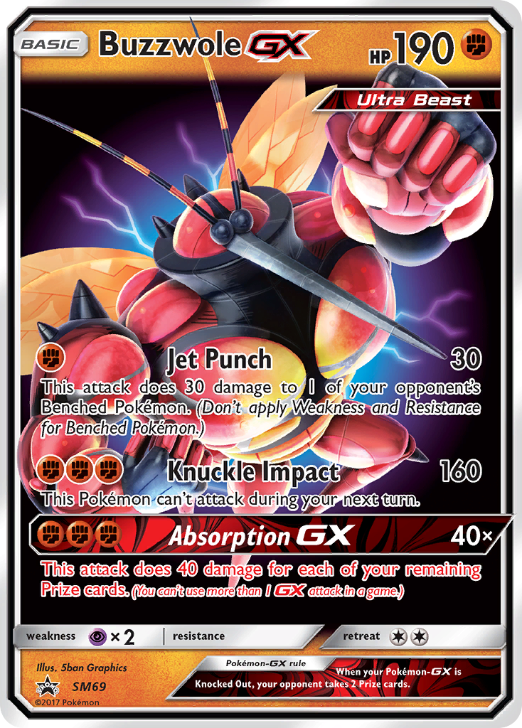 Buzzwole GX (SM69) [Sun & Moon: Black Star Promos] | The Gaming-Verse