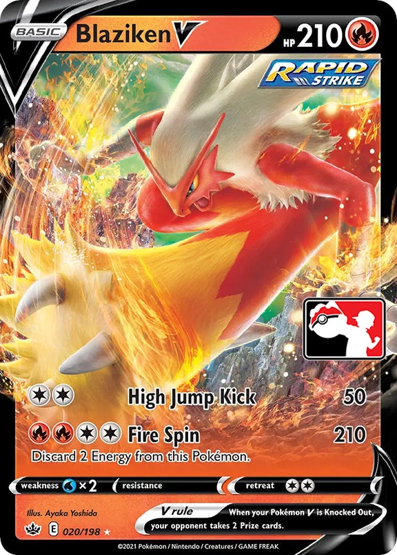 Blaziken V (020/198) [Prize Pack Series One] | The Gaming-Verse