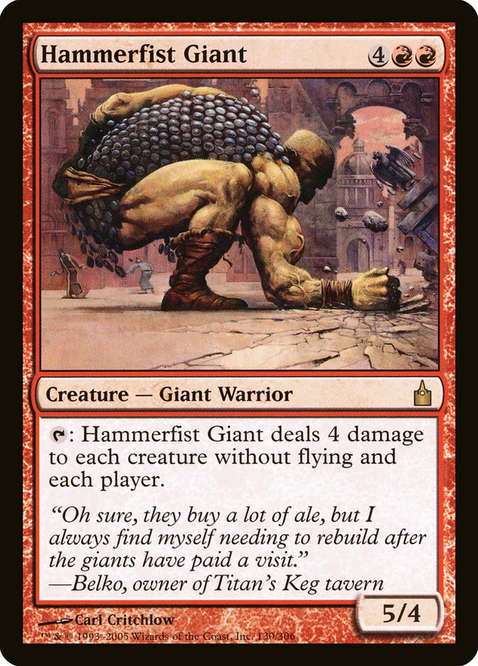 Hammerfist Giant [Ravnica: City of Guilds] | The Gaming-Verse