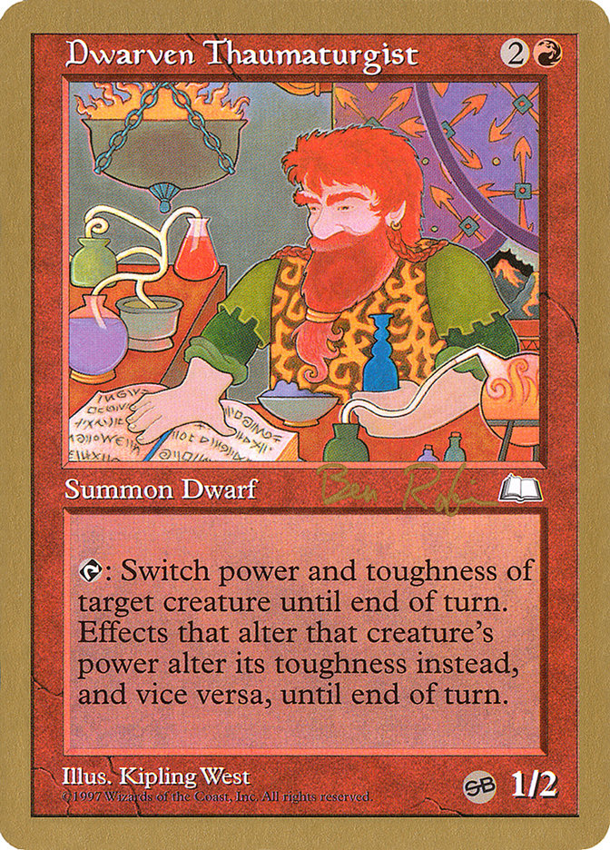 Dwarven Thaumaturgist (Ben Rubin) (SB) [World Championship Decks 1998] | The Gaming-Verse