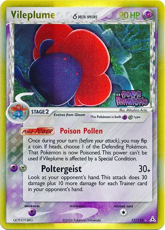 Vileplume (17/110) (Delta Species) (Stamped) [EX: Holon Phantoms] | The Gaming-Verse