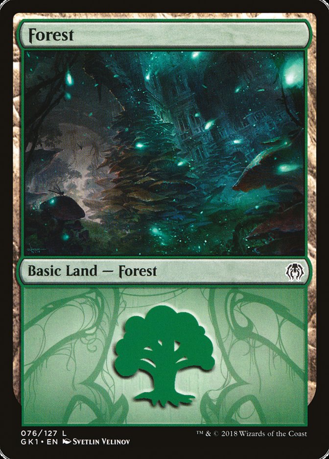 Forest (#76) [Guilds of Ravnica Guild Kit] | The Gaming-Verse